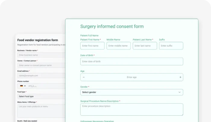 simple forms next to complex forms
