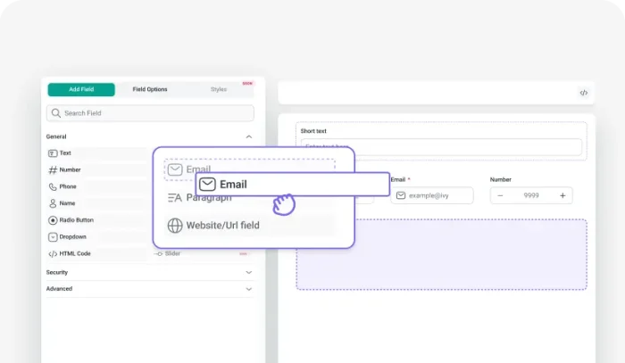 ivyforms interface
